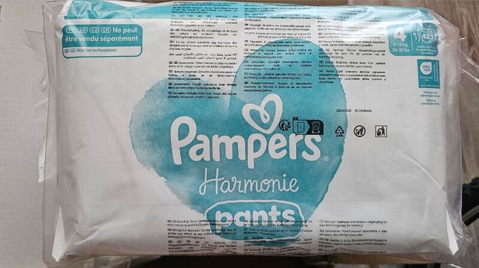 Pampers Harmonie Pants Size 4 - 9 to 15kg - 168 total