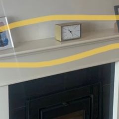 Fireplace top part shelf white