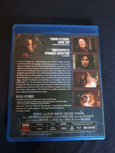 Ghostkeeper Blu Ray  Region A Us Import Code Red Oop Rare