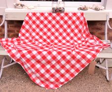 Retro Gingham Tablecloth