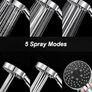 Magichome High Pressure Shower Head with 5 Spray Modes, Turbocharged Design Powerful Shower Heads for Low Water Pressure Image 3
