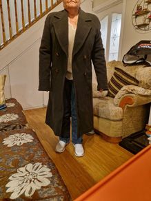 Cashmere and wool ladies overcoat
