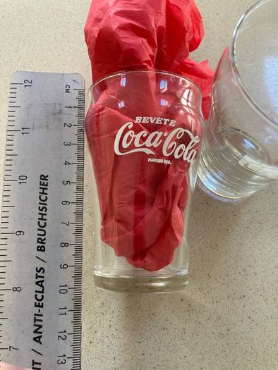Coca Cola rare set of Mini Italian glasses 50's 60's