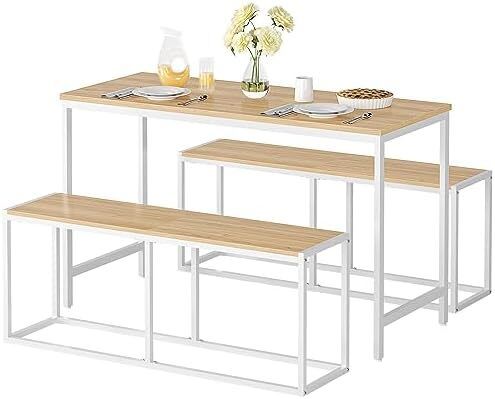 Bench for Dining Room Bench, 120 x 30 x 46.5 cm, Kitchen Bench, Dining Bench in Industrial Design, Sturdy Metal Frame, Easy to Assemble, for Kitchen, Living Room, Entrance, Bedroom