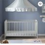White Cotbed with mattress IKEA Image 2
