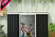 9ft x 4.25ft Corrugated Garden Metal Storage Shed Outdoor Equipment Tool Box with Foundation (FREE SHIPPING)