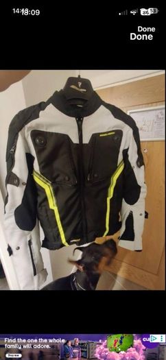 rebel horn motorbike jacket and trousers M