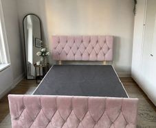 pink double bed