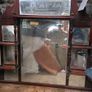 Large Antique Victorian Style Overmantel Mirror Carved Wood Image 2
