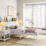 Canopy Bed Frame 3ft Single Size with Ornate European Style Headboard & Footboard Image 4