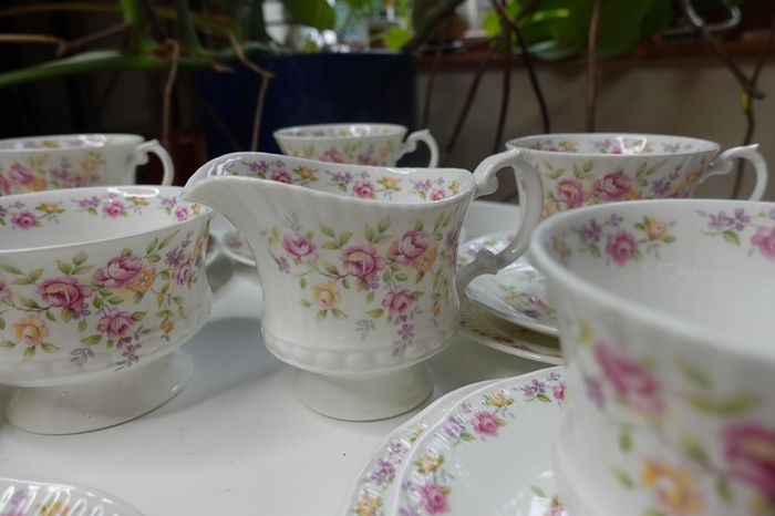 Vintage Elizabethan tee/coffee 6 person set