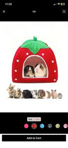 Strawberry bed for small animals like rabbits, hamsters, gerbils etc