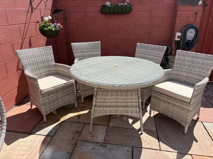 Rattan Garden Table and Chairs