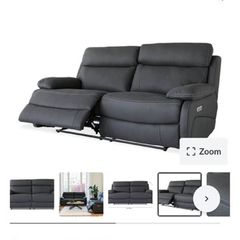 3 Seater USB Power Recliner