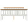Bed Frame with 2 Drawers White Solid Pine Wood 140x200 cm Image 4