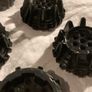 lego hard plastic wheels with cleats and flanges Image 2