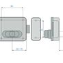 Assa Abloy NF5011/1Z Electric rim lock Multipla Corni for Steel door Image 2