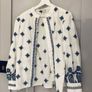 Monsoon embroidered floral blouse in organic cotton (unworn). Image 3