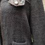 Elisa Cavaletti short fitted brown jacket, with embellished pockets and turned back cuffs. Image 2