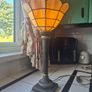 Table lamp Torchiere faux stained glass  uplighter Tablelamp Image 4