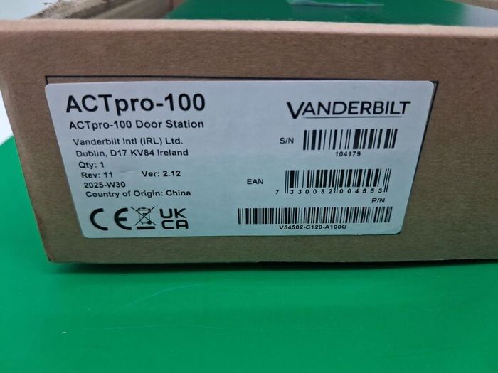 Postage - ACT Pro 100 Door Station
