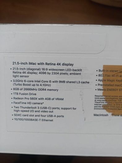 Faulty iMac a2116