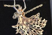 Ladies Silver Angel Necklace