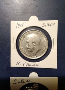 Coins Gb Silver Halfcrown   &  Silver Medal