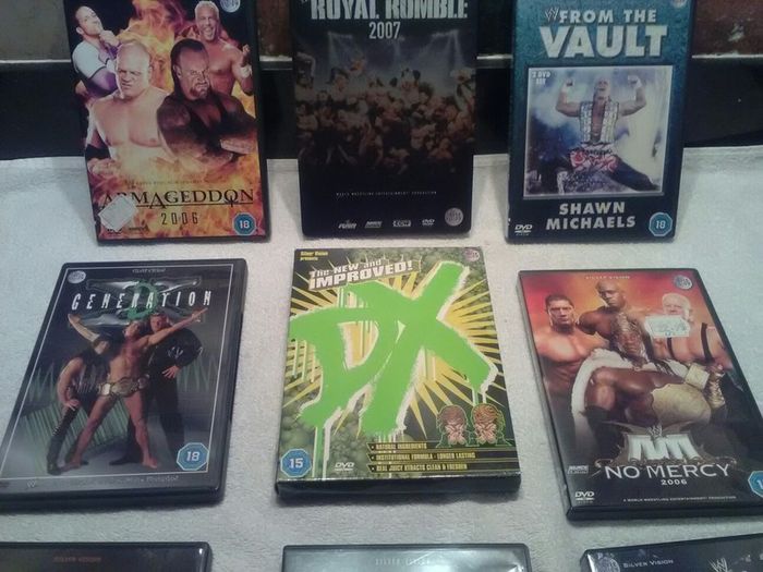 Selection of WWF DVDs price is for all