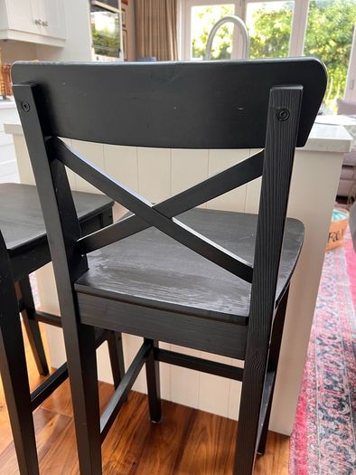 Bar Stools x 2  (IKEA) with back