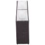 Garden Raised Bed with 2 Pots 90x20x40 cm Poly Rattan Black Image 7