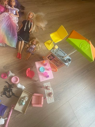 Barbie dolls and accessories