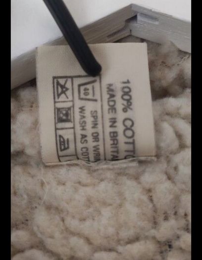 Rare True Vintage 80s/90s Acid Wash Denim Coat. Made in Britain. Sherpa fleece lined.