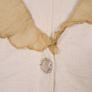 Beauty Angel Beige Neutral Ruffled Chiffon Collar Charm Trim Jacket Image 5