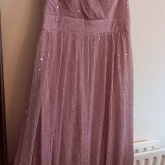 ladies full length dress with sequins
