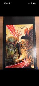 Boba Fett War of the Bounty Hunters signed by Tyler Kirkham