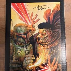 Boba Fett War of the Bounty Hunters signed by Tyler Kirkham