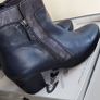 Gabor New Navy Leather Ankle Boots 6.5 Image 5