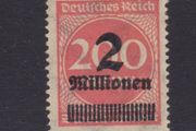 1923 German Stamp - 2 Million Overprint