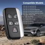 5 Button Car Key Fob Cover Replacement For Range Rover, Sport Evoque Land Rover Discovery 4 Freelander Jaguar Remote Image 2