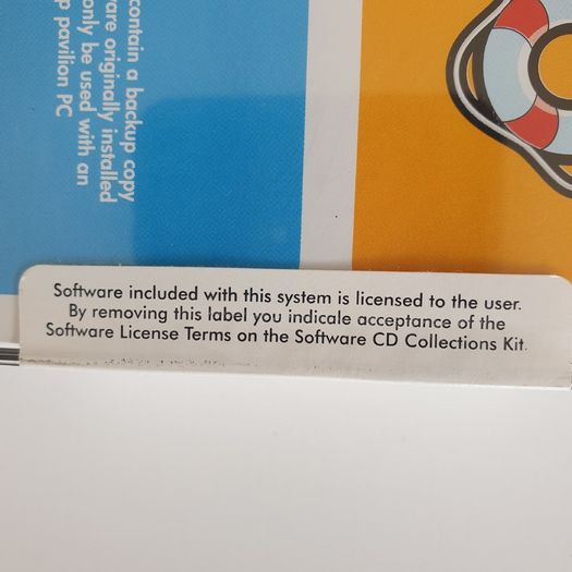 HP pavilion system recovery sealed