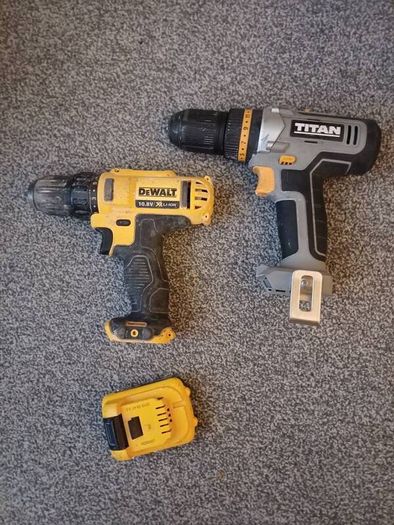 DeWalt , Titan Cordless Drills + DeWalt Battery