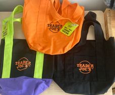 Trader Joes Halloween Limited Edition Mini Tote Bags New