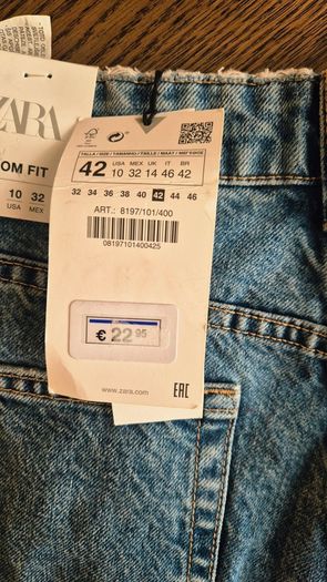 New Zara denim mom shorts (with tags)