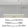 Minimalist modern Long LED pendant light Image 3