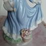New vintage ornament blue/white girl Image 6