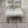 Beautiful  Boucle Summer white chair Image 2