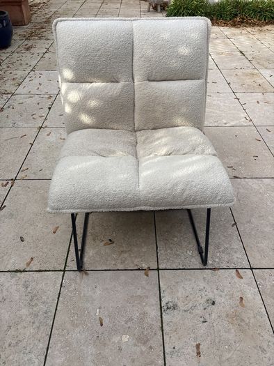 Beautiful  Boucle Summer white chair
