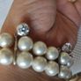 Pearl bracelet 6 sterling silver charms Image 4