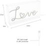 NEW SALE | Neon Light Love Sign/Neon Acrylic Box Lights Sign/Energy Efficient Neon Pink LED Lights/USB Powered / 3 Unique Designs (Pink Love) Valentines Day Gift Image 2